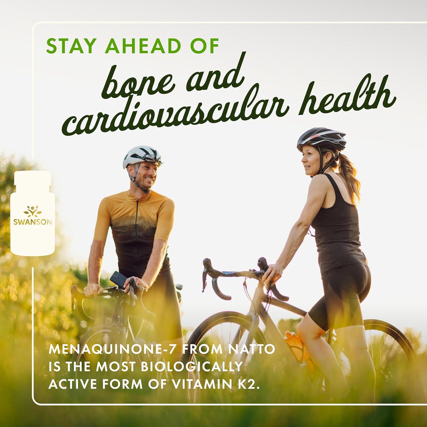 imageSwanson Natural Vitamin K2 Menaquinone7 from Natto 50 mcg 30 Sgels 1 Pack30 Count Pack of 3