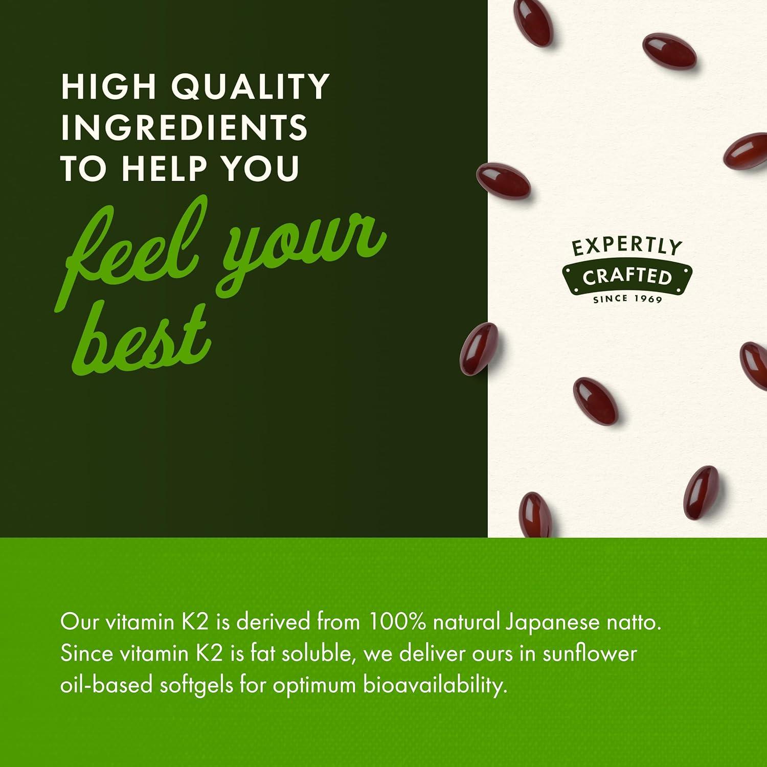 imageSwanson Natural Vitamin K2 Menaquinone7 from Natto 50 mcg 30 Sgels 1 Pack30 Count Pack of 3