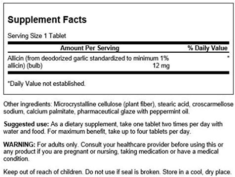 imageSwanson Allicin from Garlic 12 mg 100 Tabs