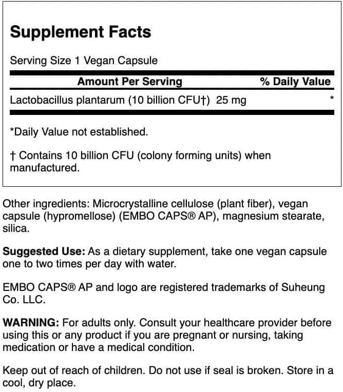 imageSwanson L Plantarum Digestive Supplement Promoting Gastrointestinal Balance ampamp Bowel Regularity Natural Formula to Help Reduce Bloating 30 Veggie Capsules30 Count Pack of 1