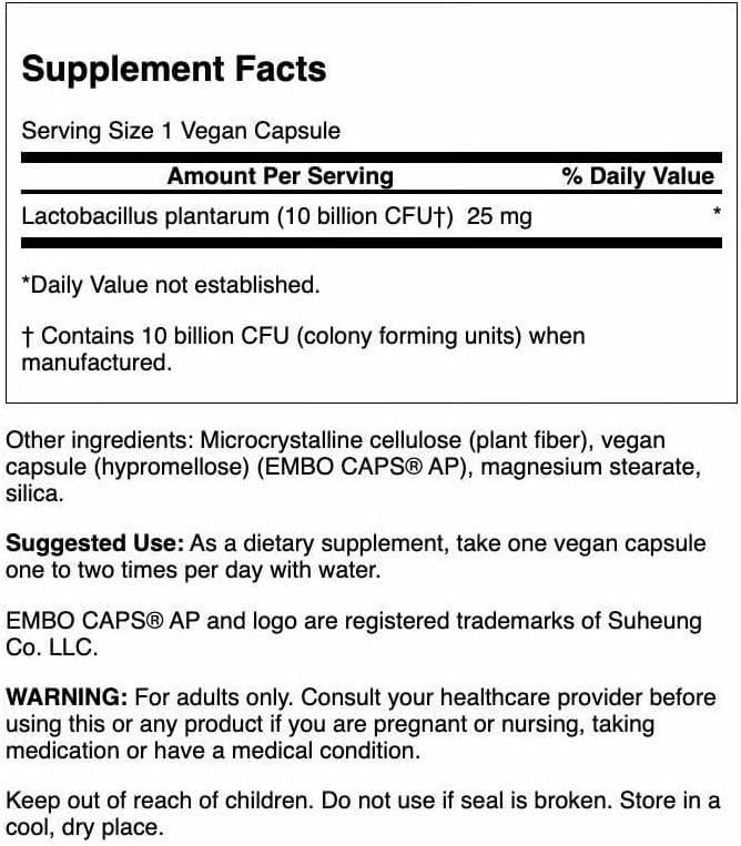 imageSwanson L Plantarum Digestive Supplement Promoting Gastrointestinal Balance ampamp Bowel Regularity Natural Formula to Help Reduce Bloating 30 Veggie Capsules30 Count Pack of 3