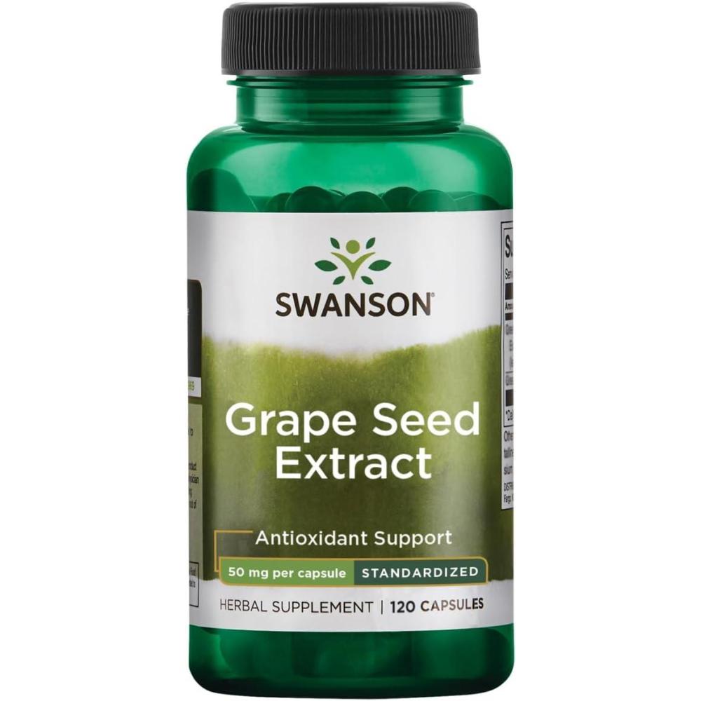 imageSwanson Grape Seed Extract Standardized 50 Milligrams 120 Capsules