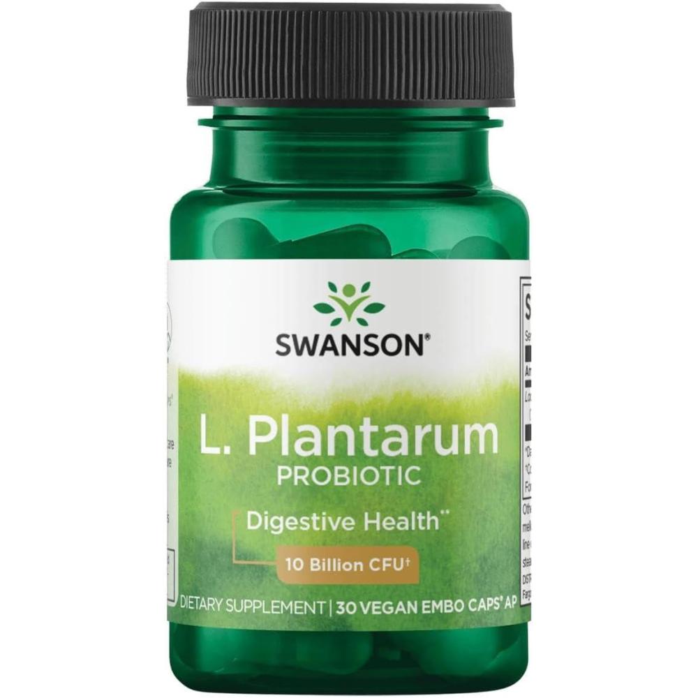 imageSwanson L Plantarum Digestive Supplement Promoting Gastrointestinal Balance ampamp Bowel Regularity Natural Formula to Help Reduce Bloating 30 Veggie Capsules30 Count Pack of 1