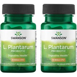 Swanson L. Plantarum – Digestive Supplement Promoting Gastrointestinal Balance & Bowel Regularity – Natural Formula to Help Reduce Bloating – (30 Veggie Capsules)(30 Count (Pack of 2))