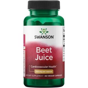 Swanson Made with Organic Beet Juice Freeze Dried 500 Milligrams 60 Veg Capsules