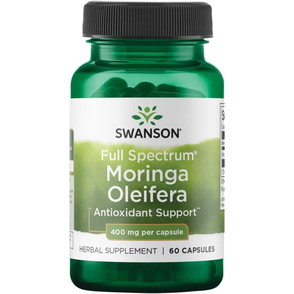 imageSwanson Full Spectrum Moringa Oleifera  400 Milligrams 60 Capsules