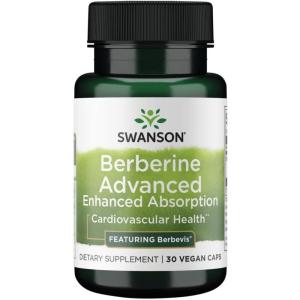 Swanson Berberine Advanced Enhanced Absorption – Featuring Berbevis 550 mg 30 Veg Caps (2 Pack)(30 Count (Pack of 1))