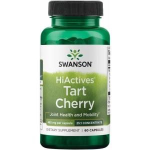 Swanson HiActives Tart Cherry – Natural Supplement Supporting Joint Health, Mobility & Flexibility – Helps Strengthen Collagen Structures & Connective Tissue – (60 Capsules, 465mg Each)(60 count (Pack of 1))