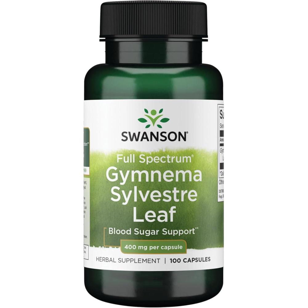 imageSwanson Full Spectrum Gymnema Sylvestre Leaf  Traditional Ayurvedic Herb  100 Capsules100 Count Pack of 1