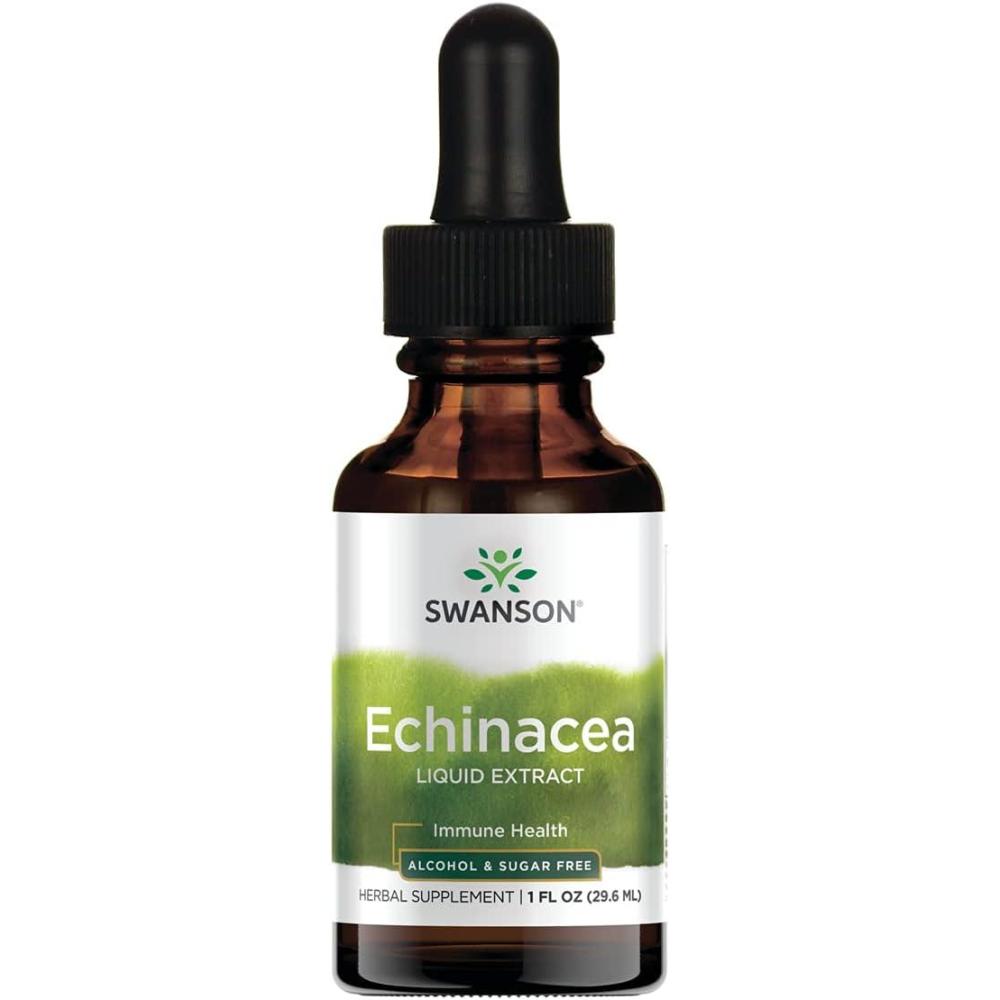 imageSwanson Echinacea Liquid Extract Alcohol and SugarFree 1 fl Ounce 296 ml Liquid