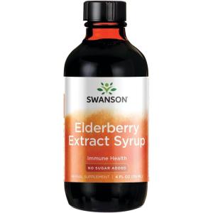 Swanson Elderberry Extract Syrup 4 fl Ounce (118 ml) Liquid