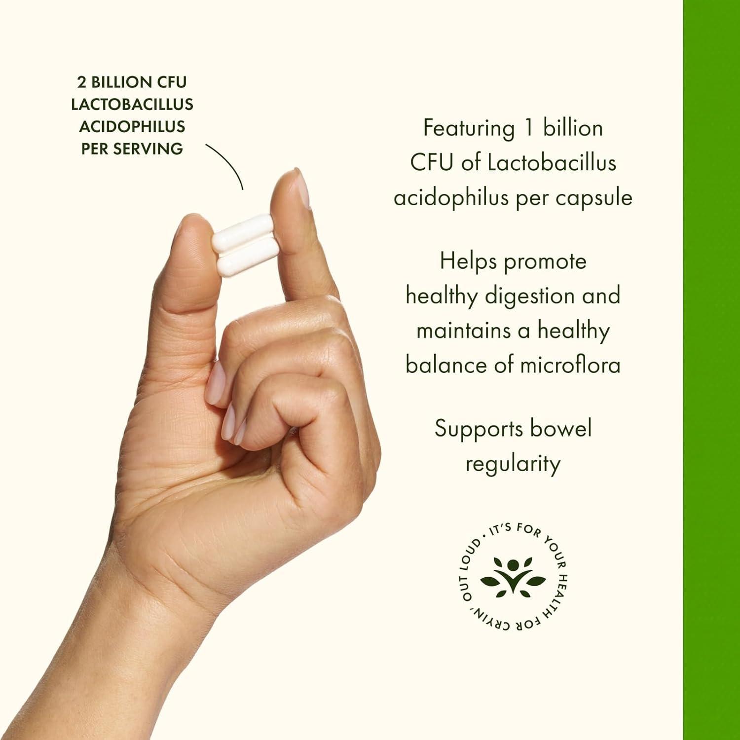 imageSwanson Lactobacillus Acidophilus Probiotic Supplement Supporting Digestive Health with 1 Billion CFU Per Capsule Promotes Bowel and GI Tract Health 250 Capsules 3 Pack