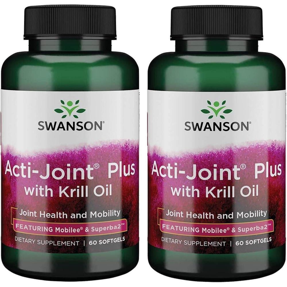 imageSwanson ActiJoint Plus with Krill Oil 60 Sgels 2 Pack