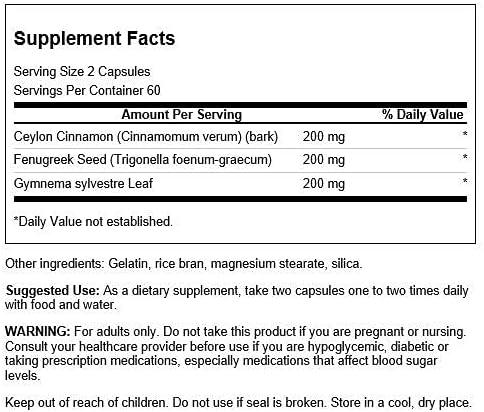imageSwanson Full Spectrum Cinnamon Fenugreek amp Gymnema 120 Capsules