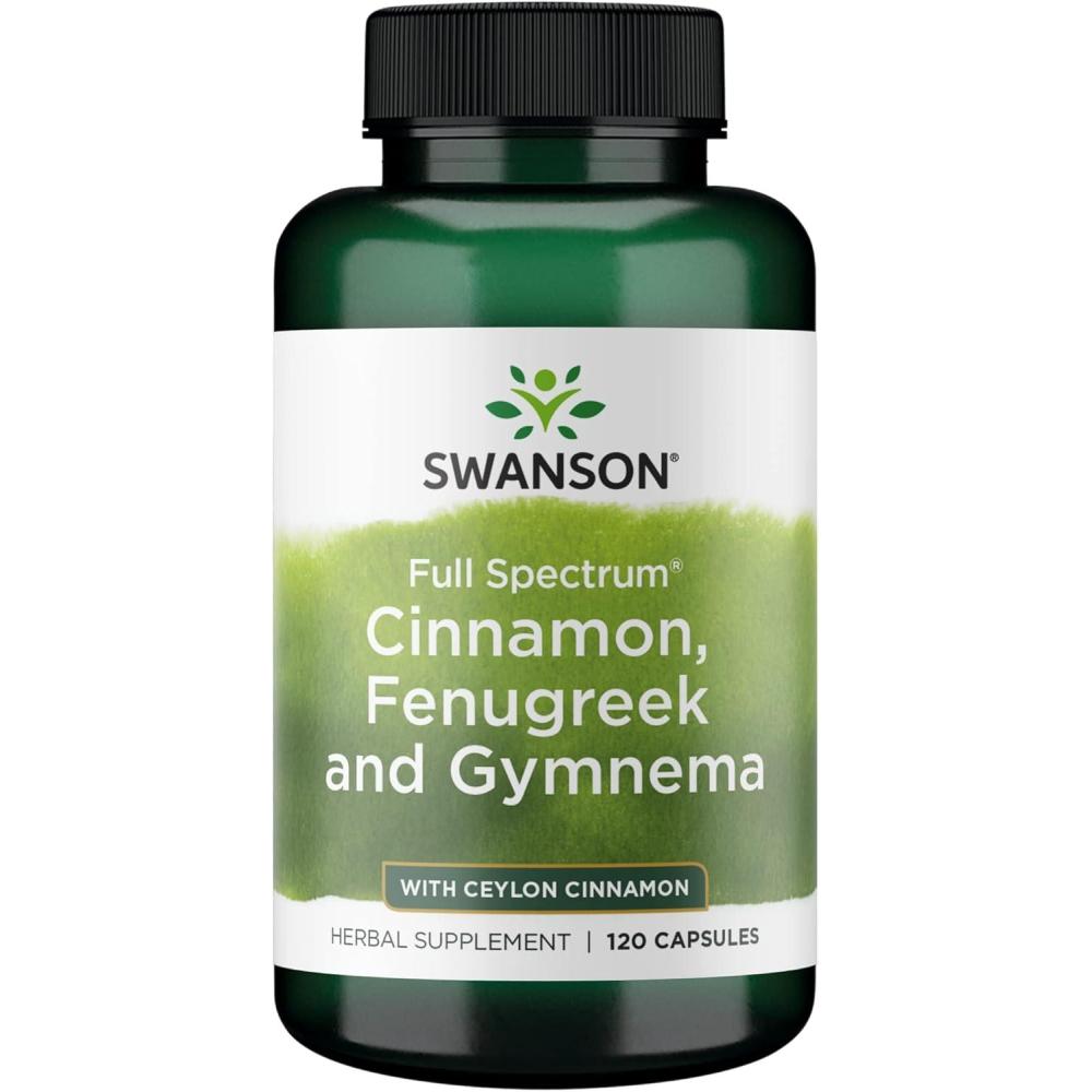 imageSwanson Full Spectrum Cinnamon Fenugreek amp Gymnema 120 Capsules