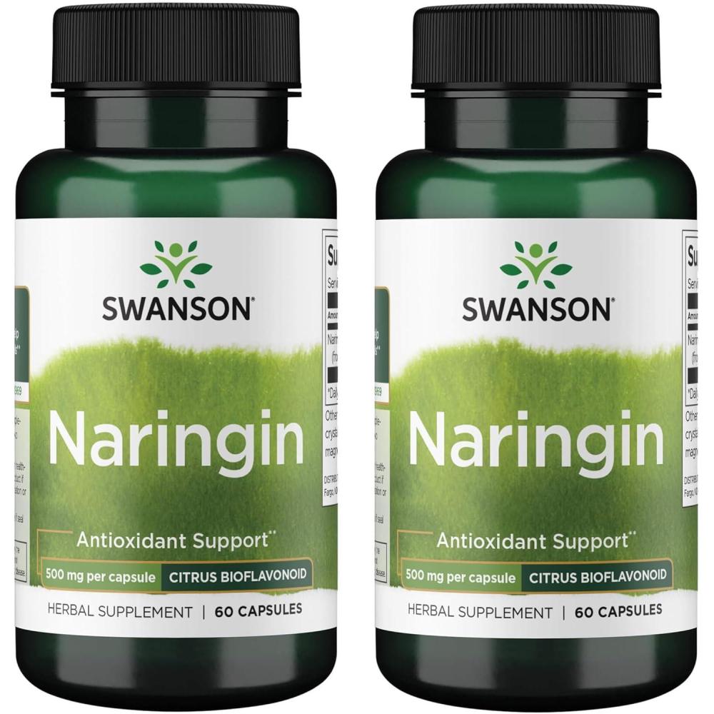 imageSwanson Naringin 500 Milligrams 60 Capsules60 Count Pack of 2