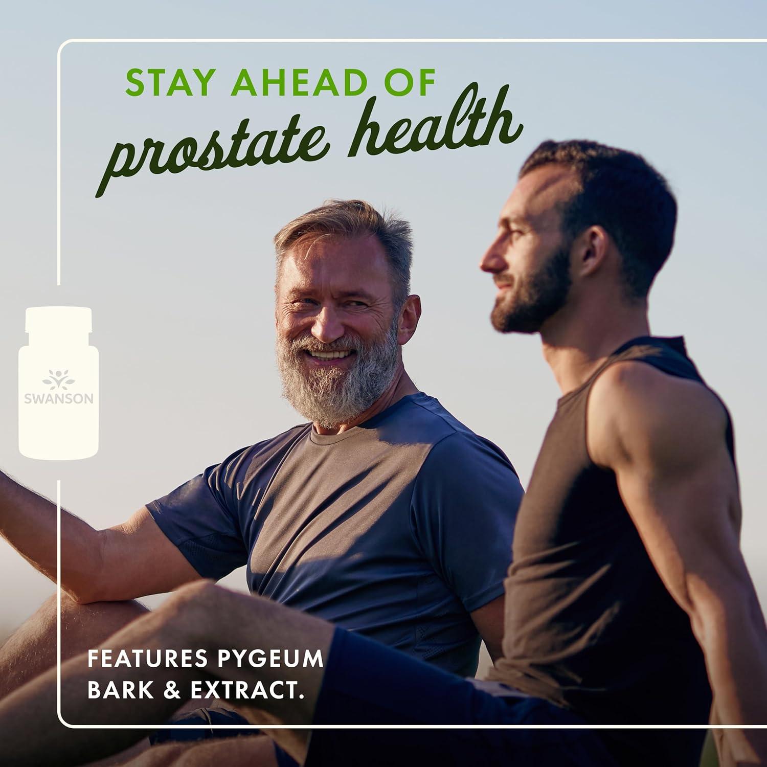 imageSwanson Pygeum 400mg Herbal Supplement for Male Prostate Health Supports Bladder and Urinary Tract Health 120 Capsules120 Count Pack of 4