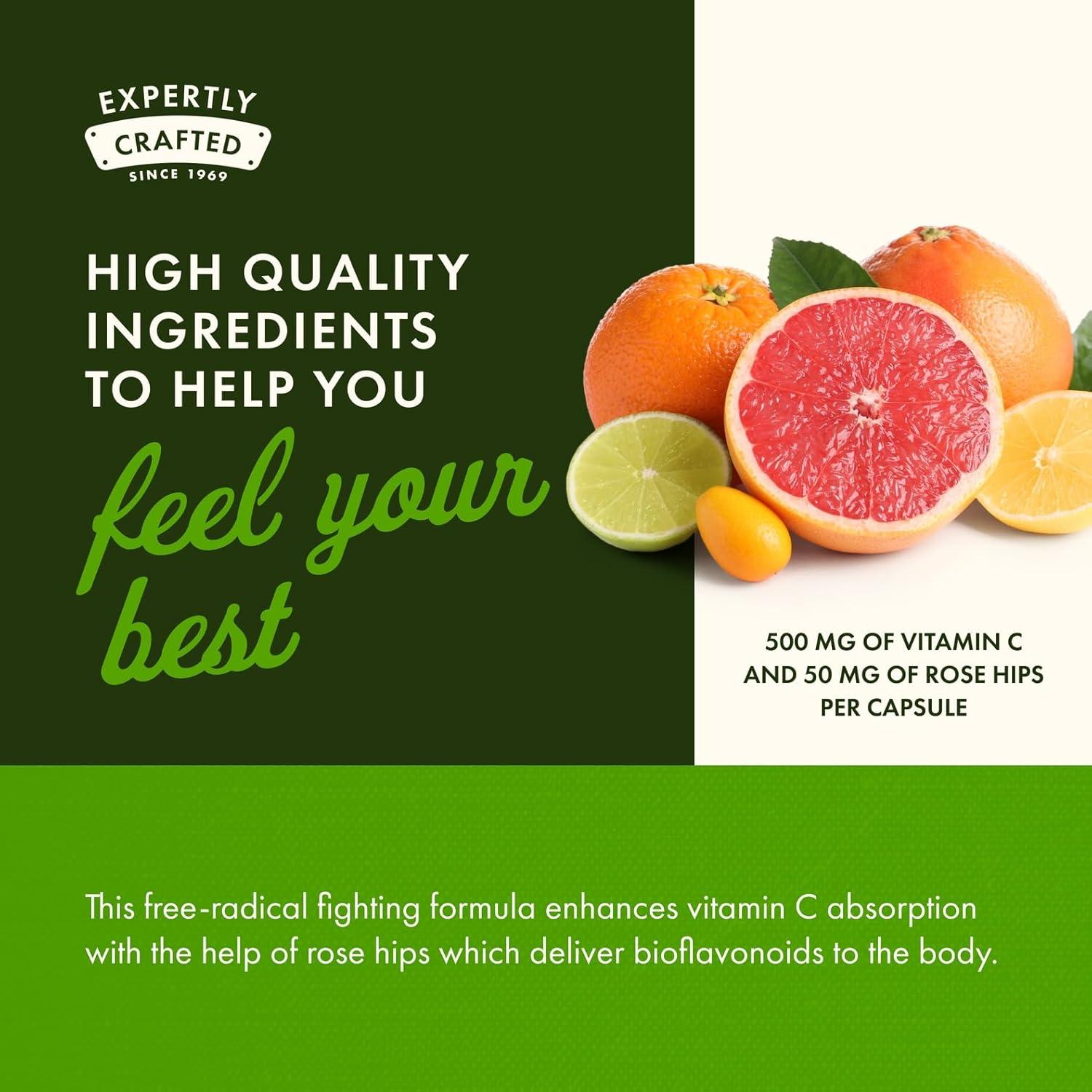 imageSwanson Vitamin C 500 Herbal Supplement Promoting Skin Health Heart Health amp Immune System Support Natural Formula Supporting Defense amp Wellness 250 Capsules 500mg Each