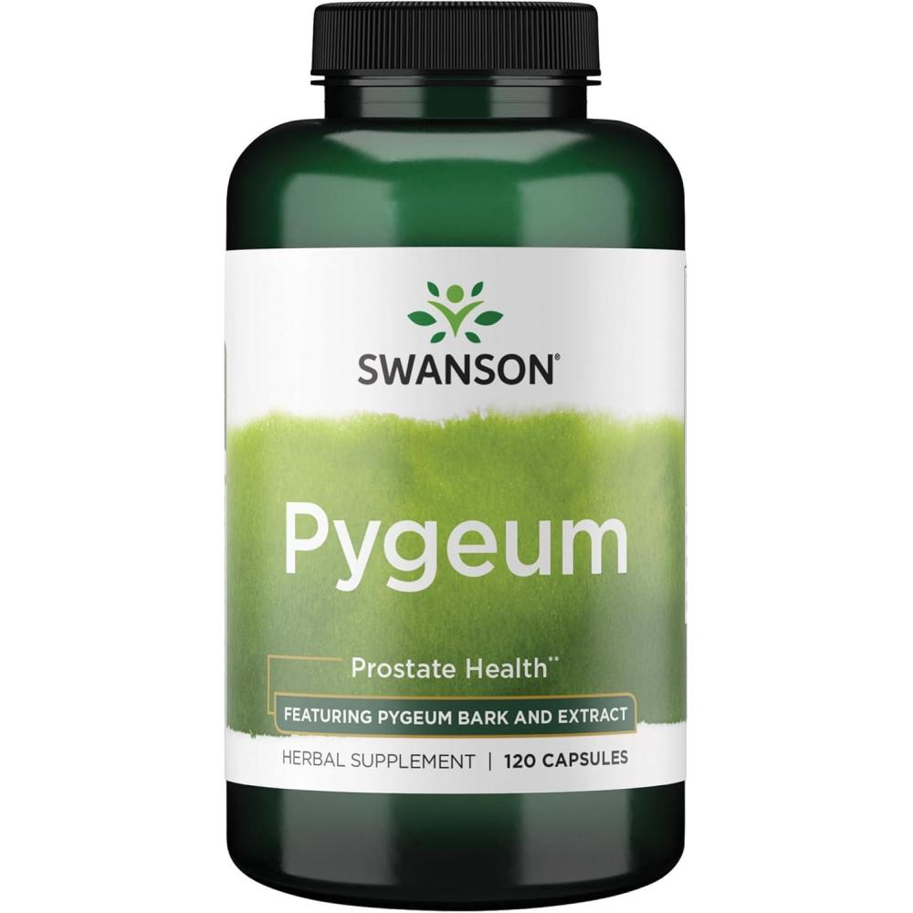 imageSwanson Pygeum 400mg Herbal Supplement for Male Prostate Health Supports Bladder and Urinary Tract Health 120 Capsules120 Count Pack of 1