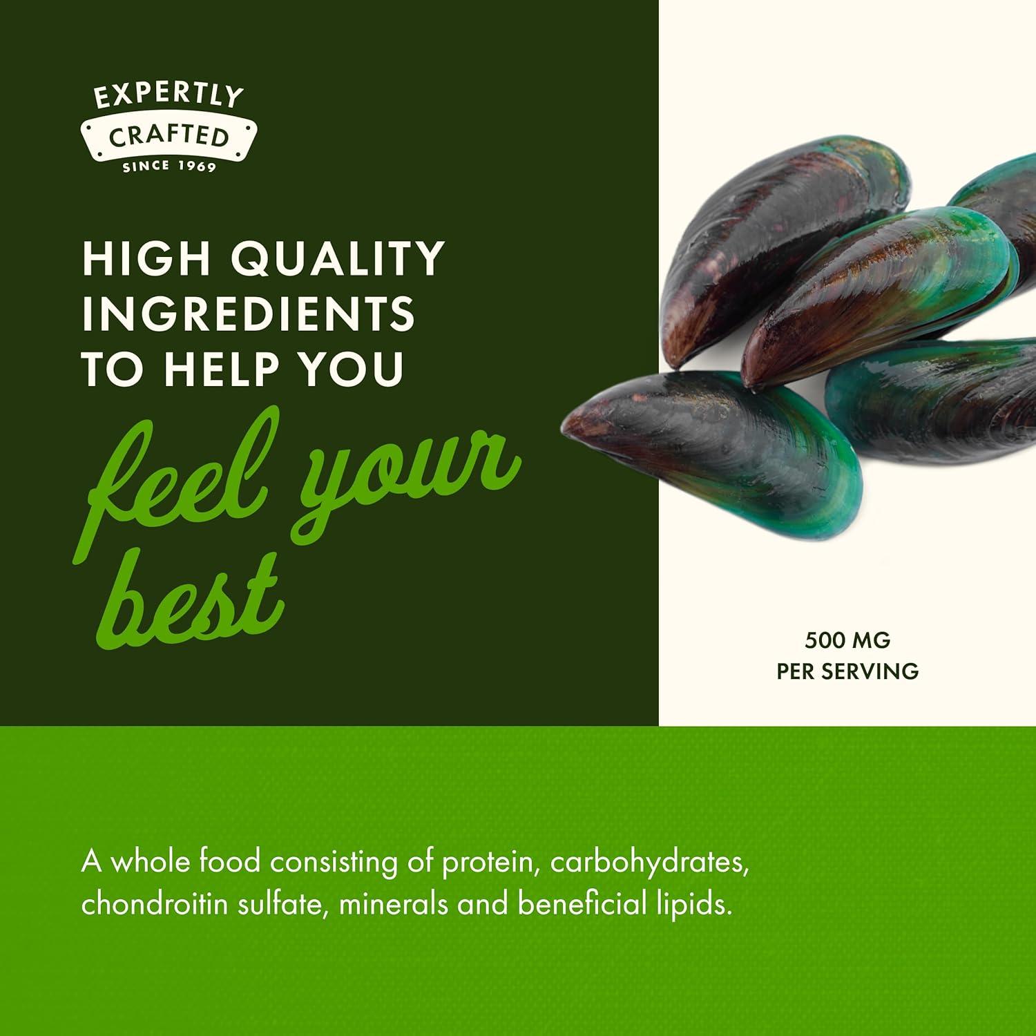 imageSwanson Green Lipped Mussel FreezeDried New Zealand Joint Health amp Mobility Supplement Natural Formula May Support Heart Health amp Digestive Function 60 Capsules 500mg Each 3 Pack60 Count Pack of 4