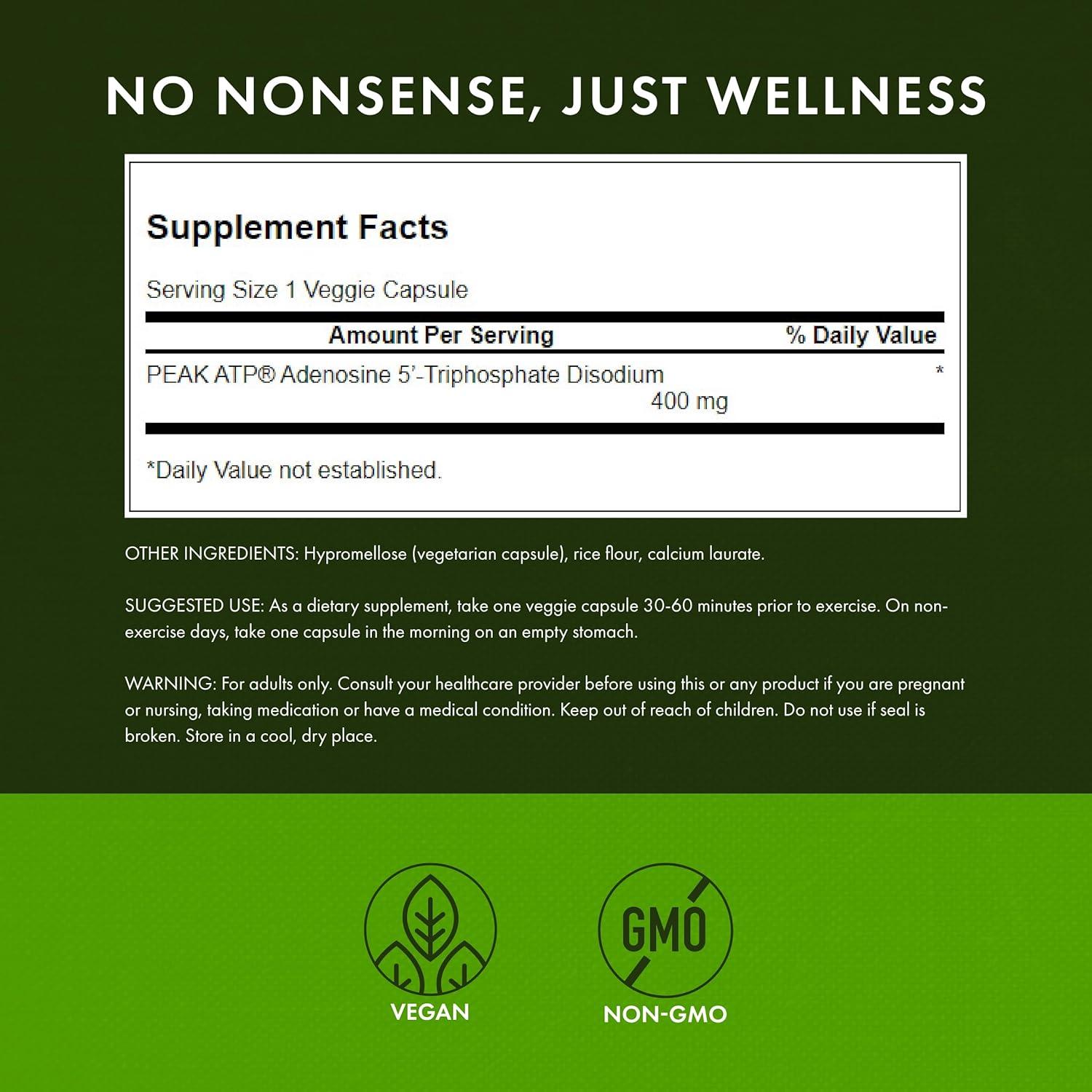 imageSwanson Maximum Strength Peak ATPNatural Supplement Promoting Cellular Energy SupportSupports Physical Performance and Promotes Healthy Blood Flow Support30 Veggie Capsules 400mg Each 1 Pack30 Count Pack of 1