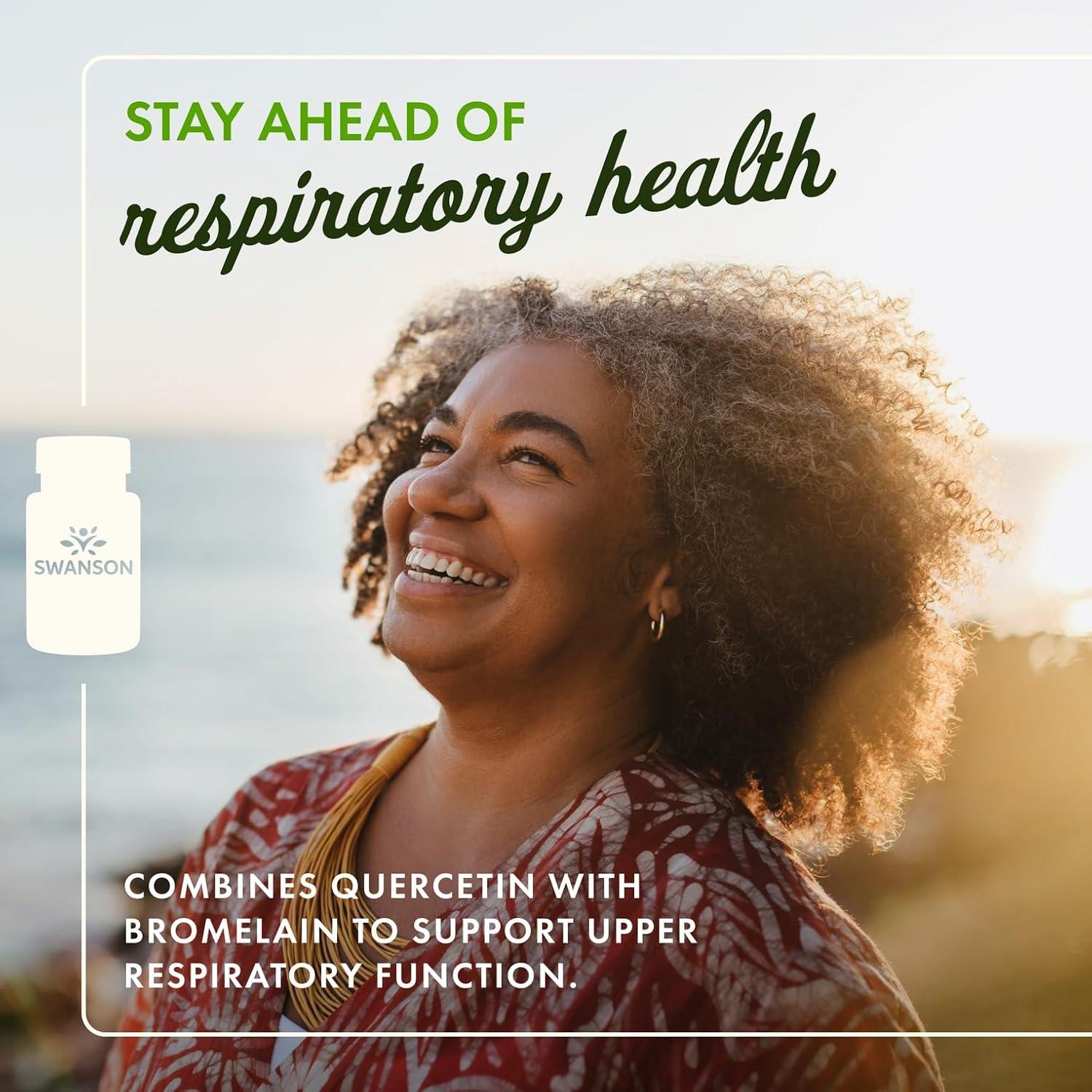 imageSwanson Quercetin amp Bromelain Supplement Unique Natural Formula250 Capsules 26078mg Each100 Count Pack of 2