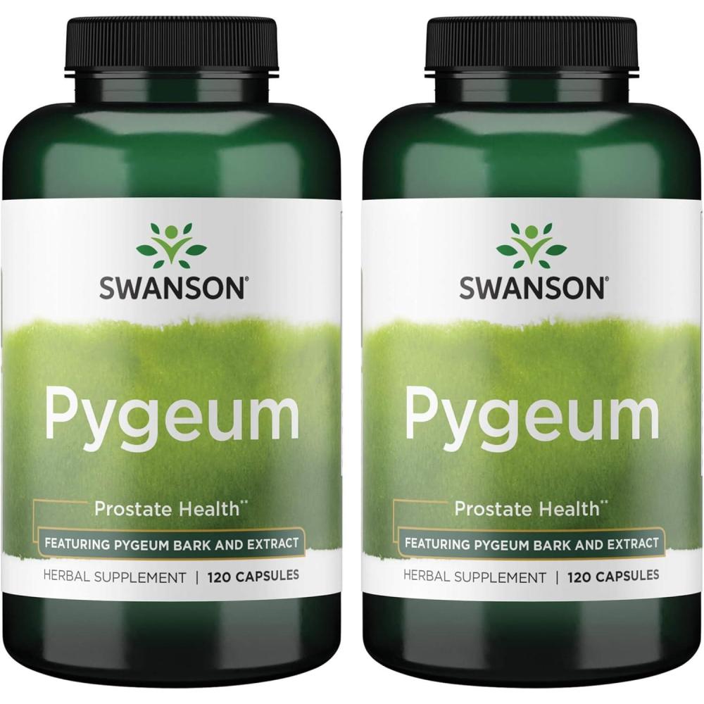 imageSwanson Pygeum  Herbal Supplement  Mens Health Supplement  120 Capsules Each 400 mg 2 Pack120 Count Pack of 2