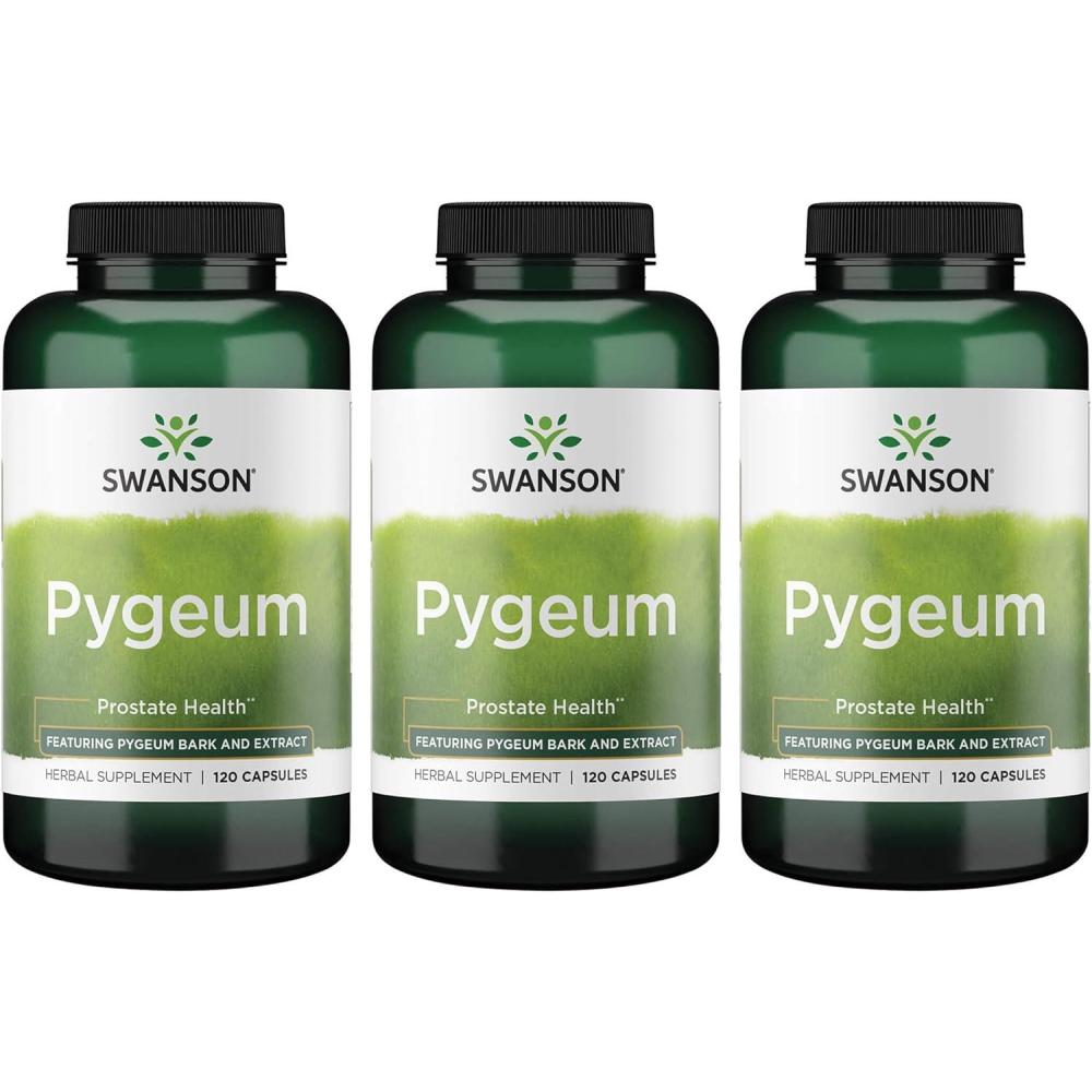 imageSwanson Pygeum  Herbal Supplement  Mens Health Supplement  120 Capsules Each 400 mg 2 Pack120 Count Pack of 3