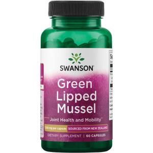 Swanson Green Lipped Mussel (Freeze-Dried) – New Zealand Joint Health & Mobility Supplement – Natural Formula May Support Heart Health & Digestive Function – (60 Capsules, 500mg Each) (3 Pack)(60 Count (Pack of 1))