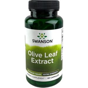 Swanson Olive Leaf Extract Capsules with 20% Oleuropein – Provides Immune Support, Promotes Cardiovascular System Health, and Supports Healthy Blood Pressure – (60 Capsules, 750mg Each)(60 Count (Pack of 1))