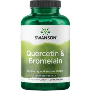 Swanson Quercetin & Bromelain- Supplement- Unique Natural Formula-(250 Capsules, 260/78mg Each)(250 Count (Pack of 1))